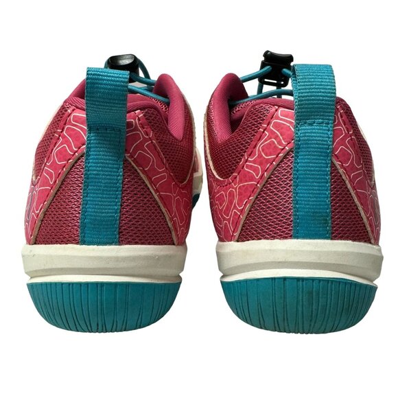 Kamik Scout Sneakers Little Girls Size 13 Pink Blue Mesh Pull Cord Hiking Shoes - Picture 4 of 15